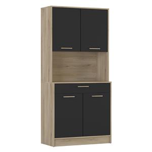 Sideboard DOLCE Eiche/schwarz